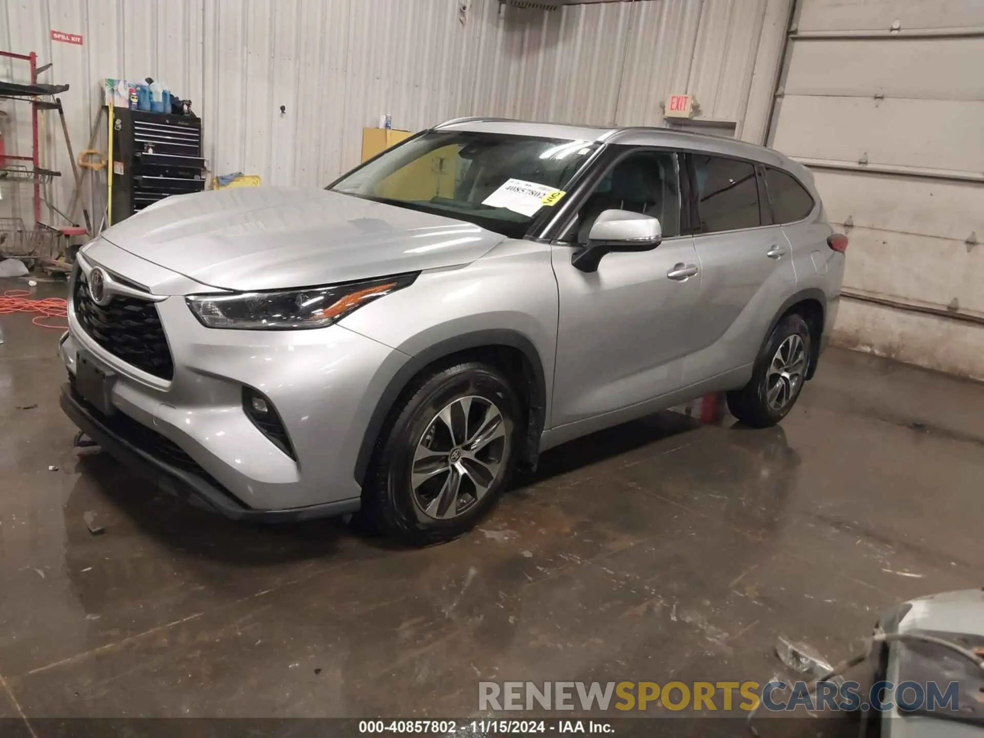 2 Photograph of a damaged car 5TDHZRBH1MS097194 TOYOTA HIGHLANDER 2021
