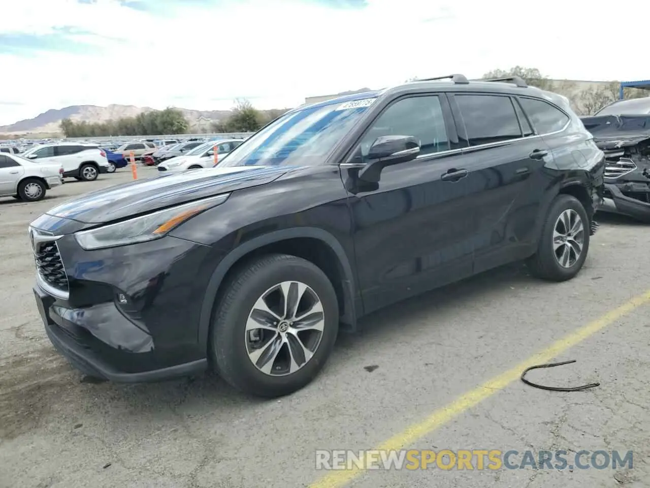 1 Photograph of a damaged car 5TDHZRBH3MS077934 TOYOTA HIGHLANDER 2021