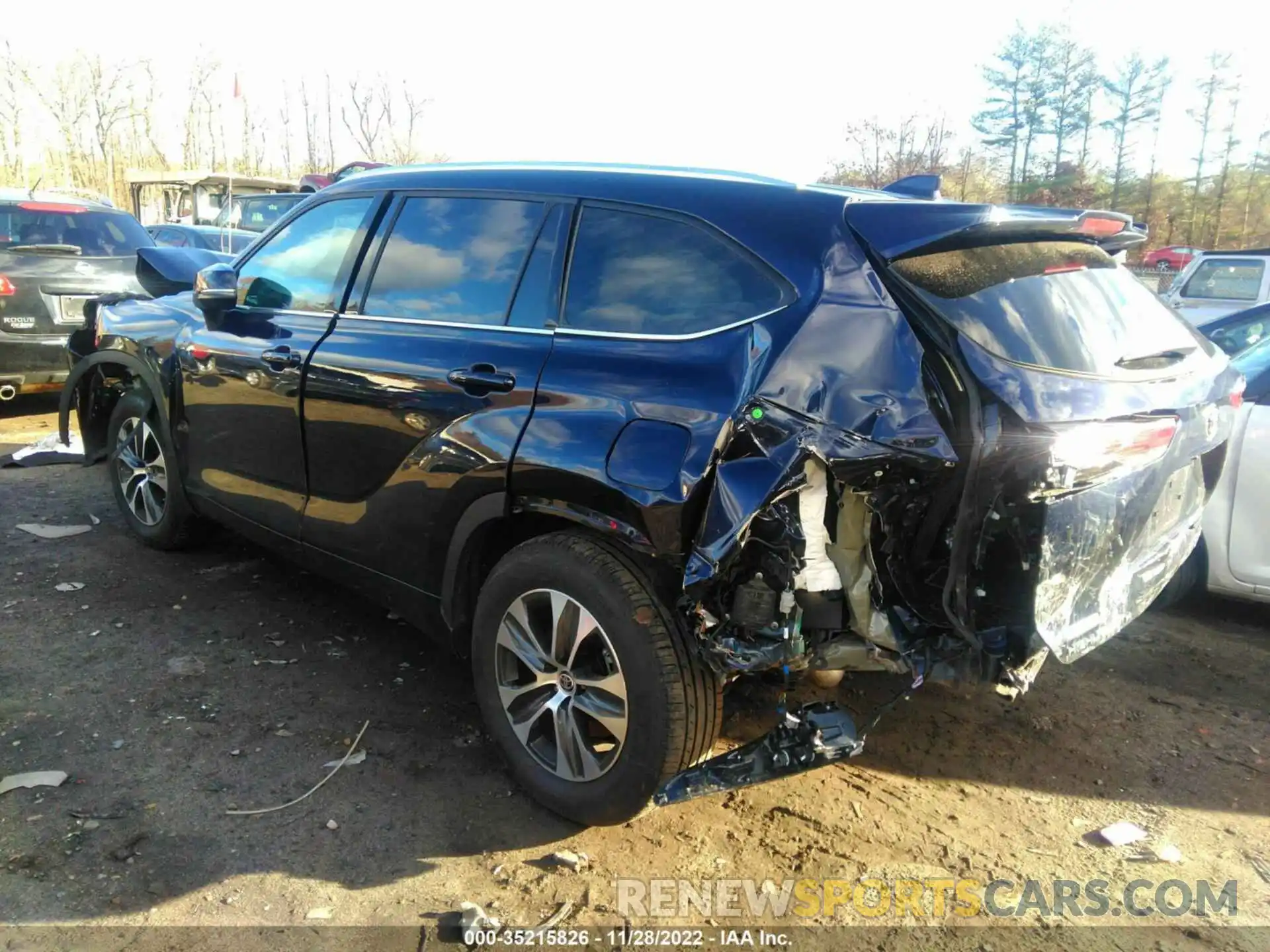 3 Photograph of a damaged car 5TDHZRBH3MS152020 TOYOTA HIGHLANDER 2021