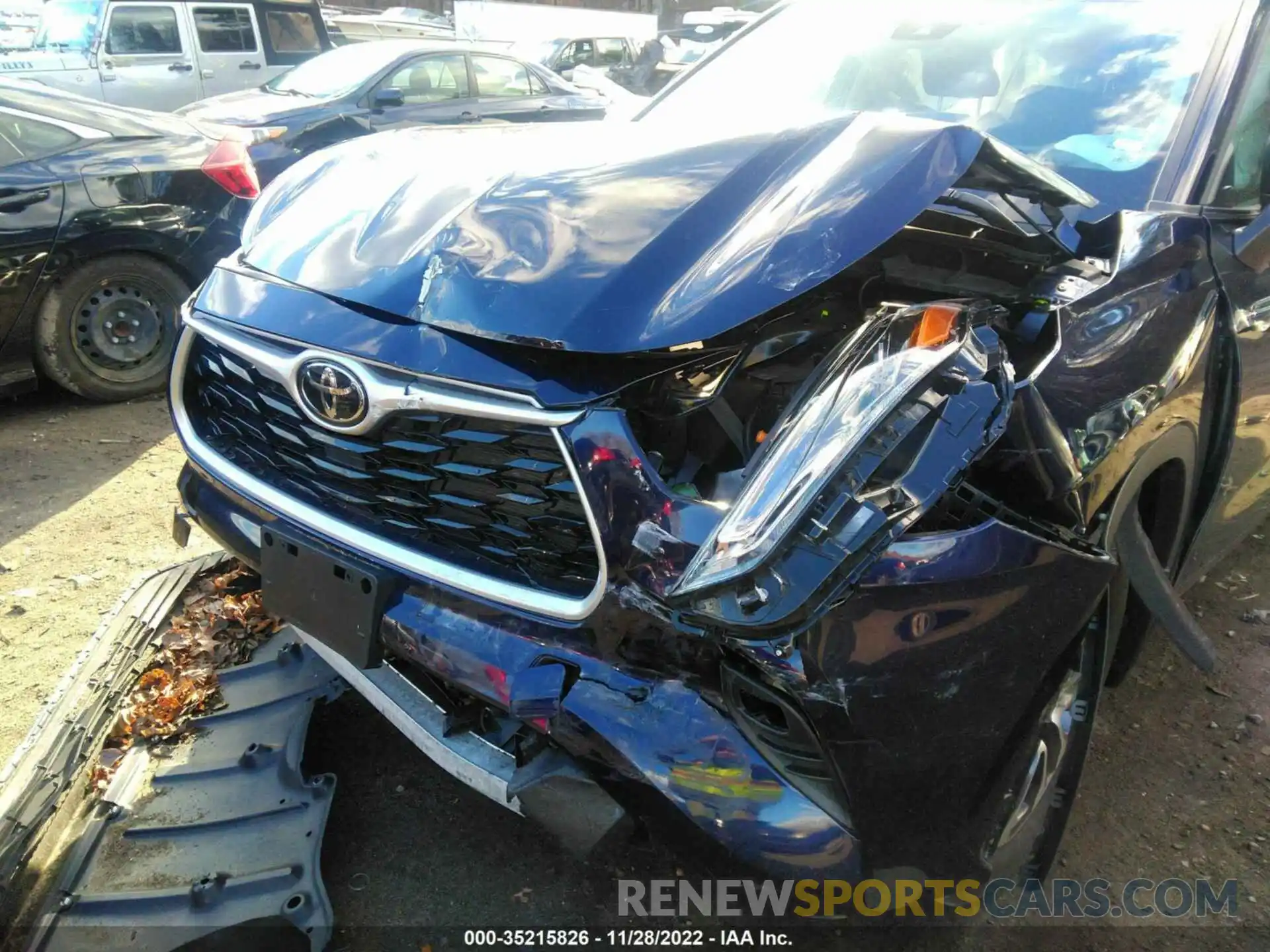 6 Photograph of a damaged car 5TDHZRBH3MS152020 TOYOTA HIGHLANDER 2021