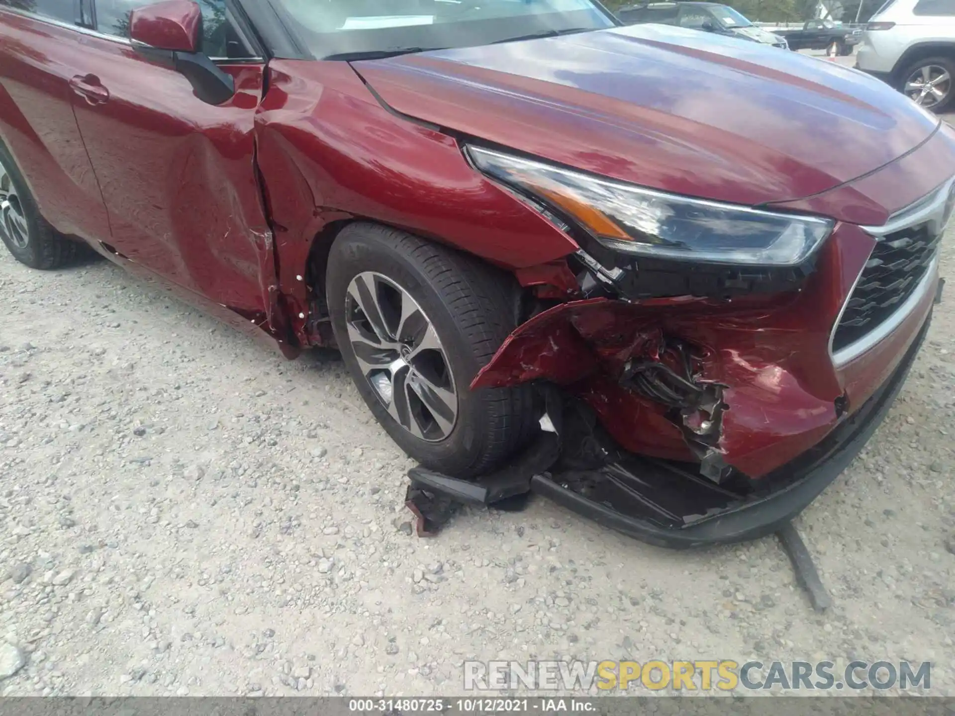 6 Photograph of a damaged car 5TDHZRBH3MS556161 TOYOTA HIGHLANDER 2021