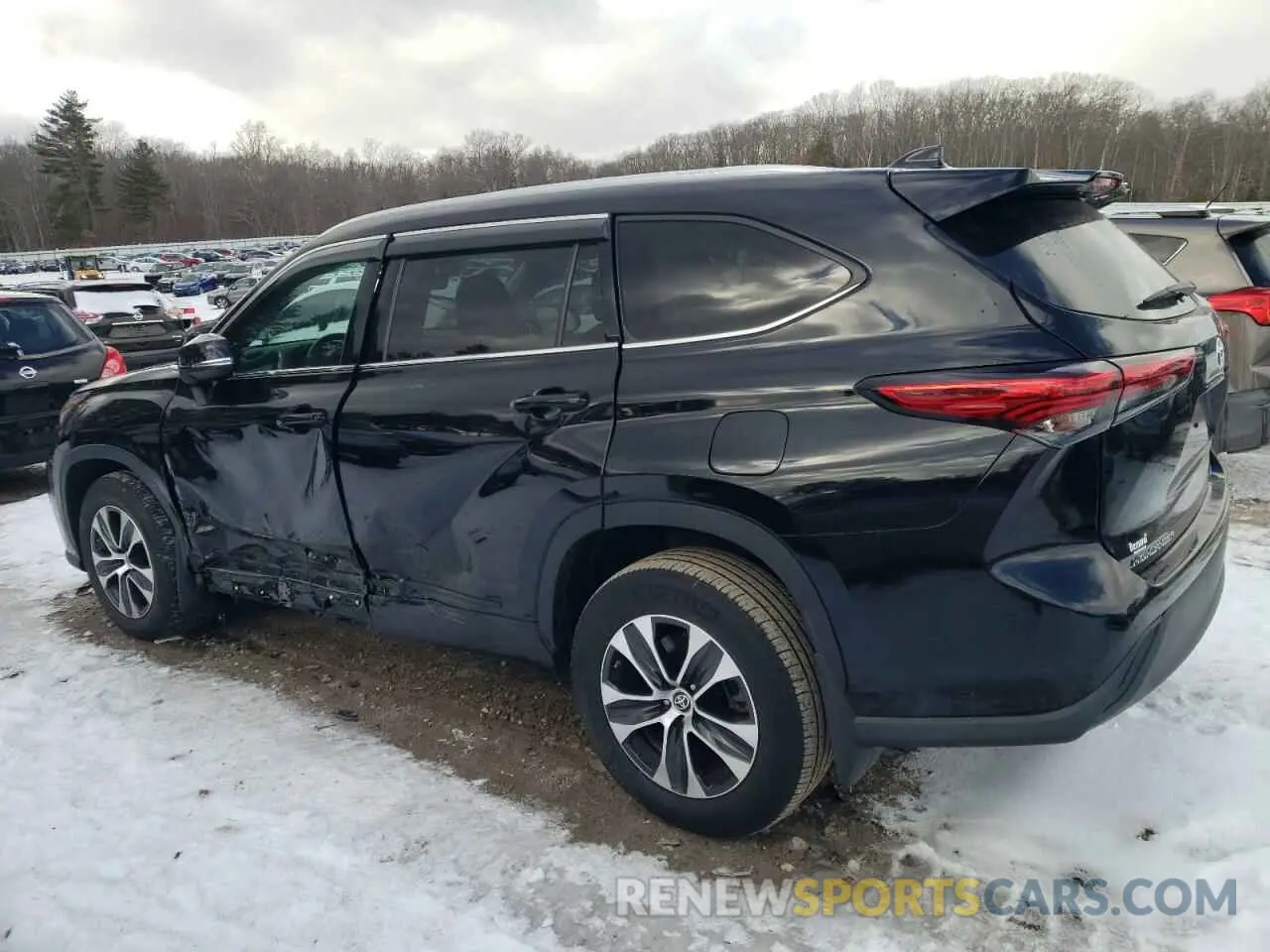 2 Photograph of a damaged car 5TDHZRBH5MS066112 TOYOTA HIGHLANDER 2021