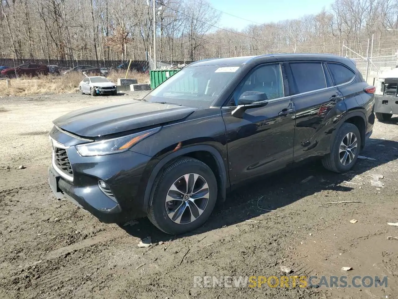 1 Photograph of a damaged car 5TDHZRBH5MS094640 TOYOTA HIGHLANDER 2021