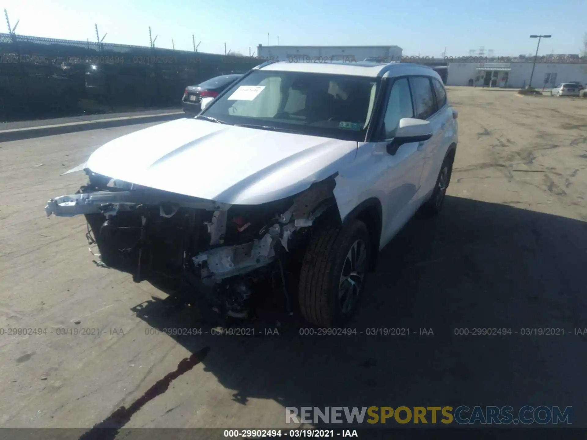 2 Photograph of a damaged car 5TDHZRBH6MS068340 TOYOTA HIGHLANDER 2021