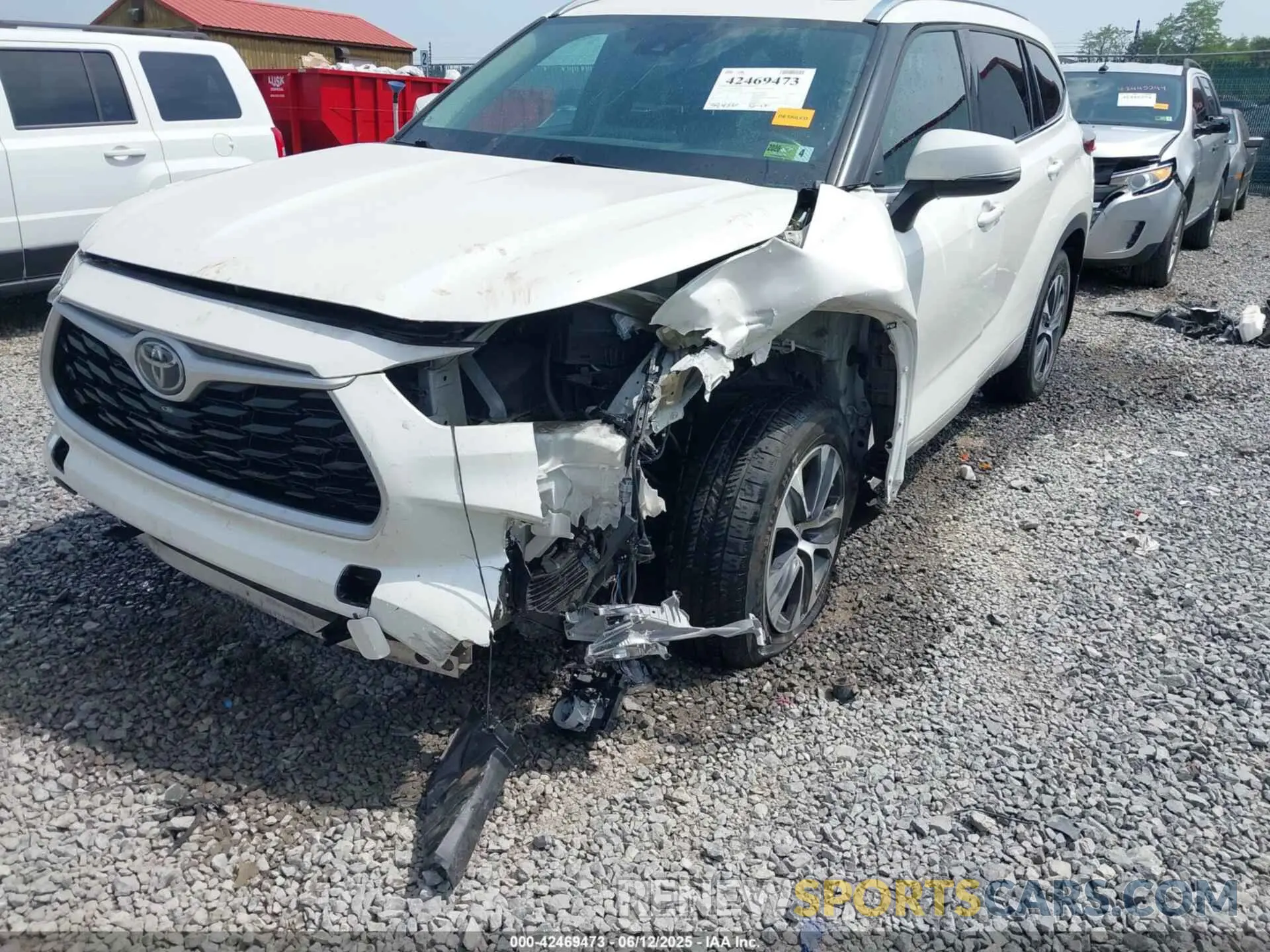 6 Photograph of a damaged car 5TDHZRBH6MS523283 TOYOTA HIGHLANDER 2021
