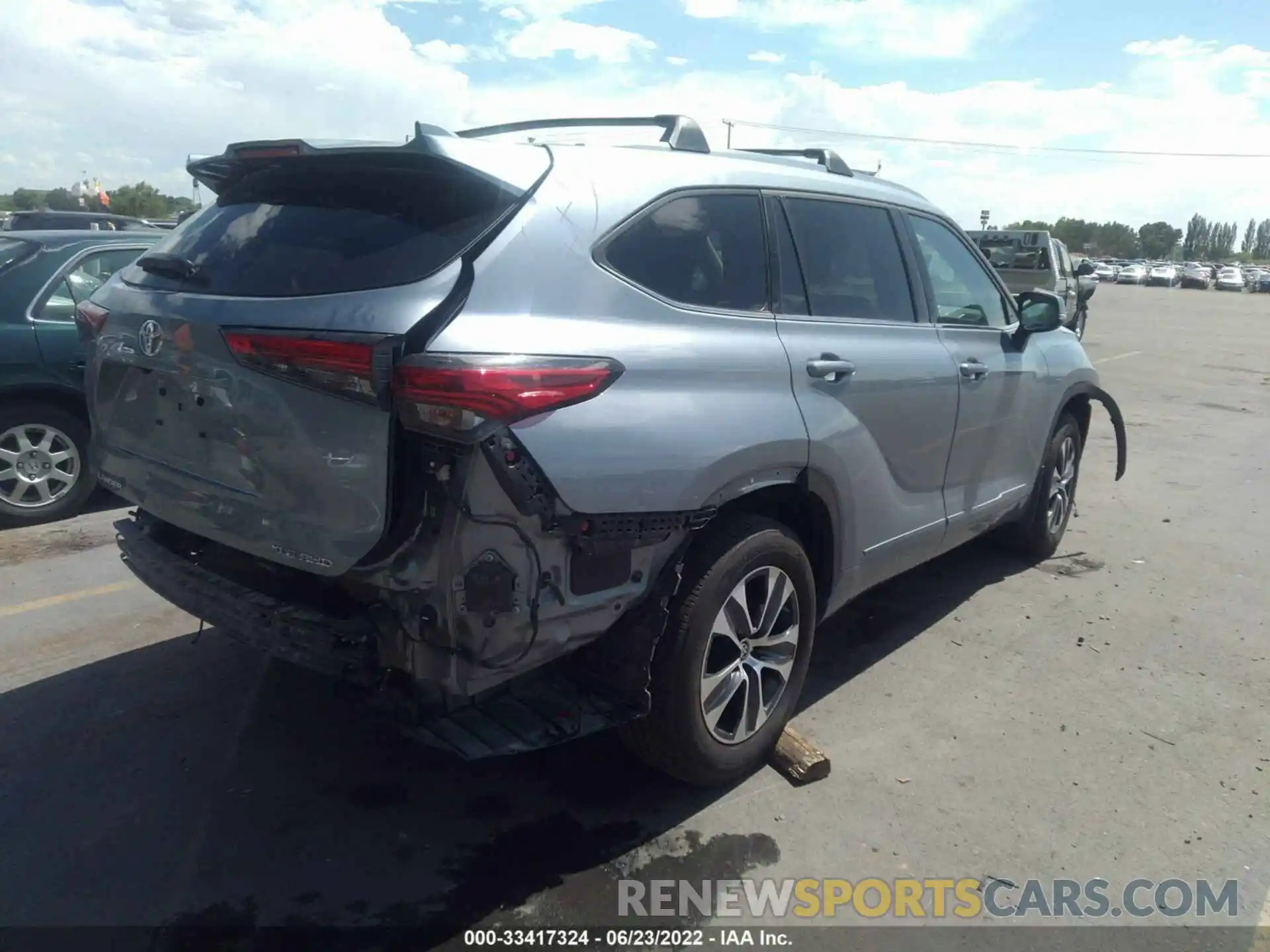 4 Photograph of a damaged car 5TDHZRBH7MS060859 TOYOTA HIGHLANDER 2021