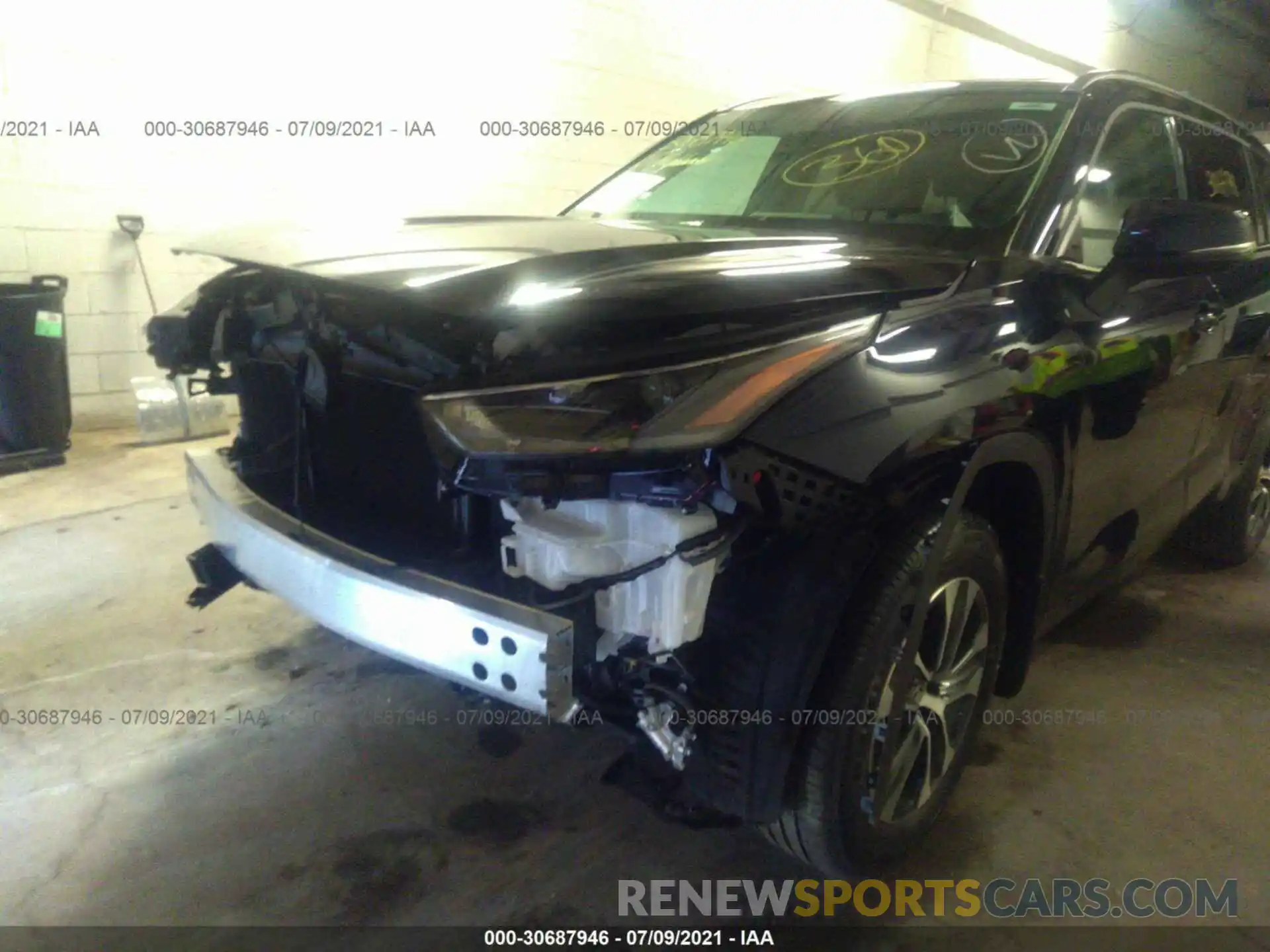 6 Photograph of a damaged car 5TDHZRBH7MS100325 TOYOTA HIGHLANDER 2021