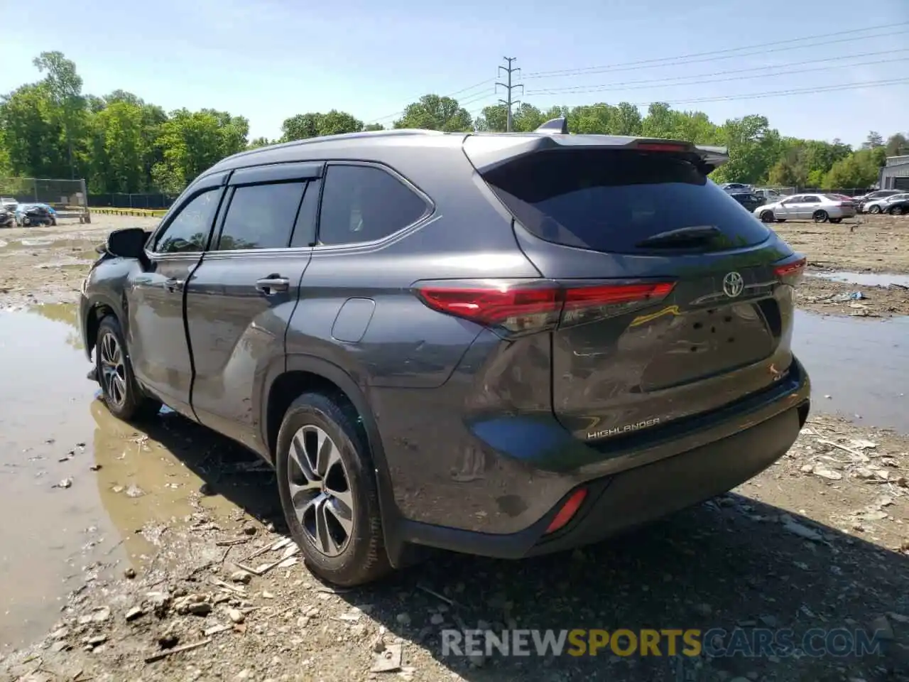 3 Photograph of a damaged car 5TDHZRBH7MS523065 TOYOTA HIGHLANDER 2021