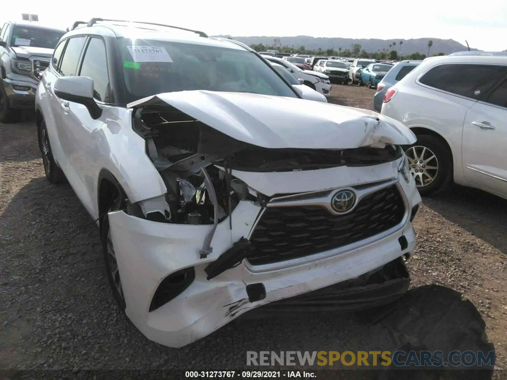 6 Photograph of a damaged car 5TDHZRBH8MS071255 TOYOTA HIGHLANDER 2021