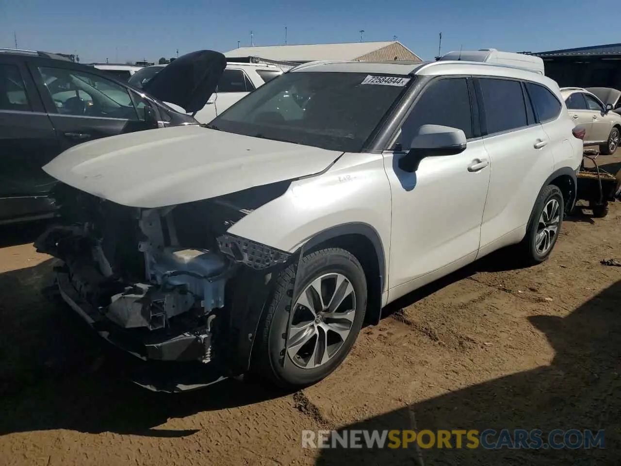1 Photograph of a damaged car 5TDHZRBH8MS080831 TOYOTA HIGHLANDER 2021