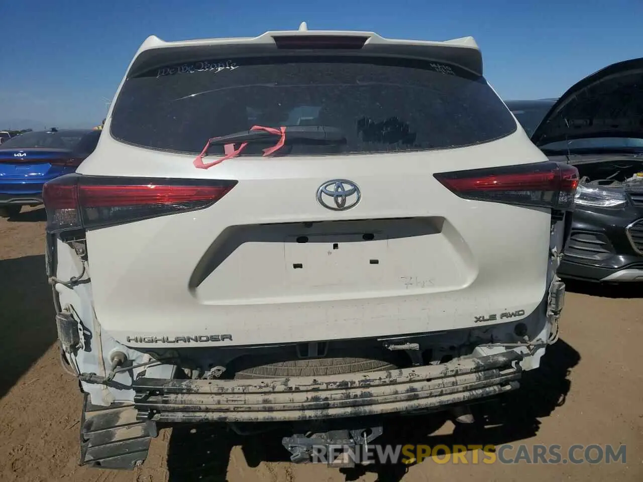 6 Photograph of a damaged car 5TDHZRBH8MS080831 TOYOTA HIGHLANDER 2021