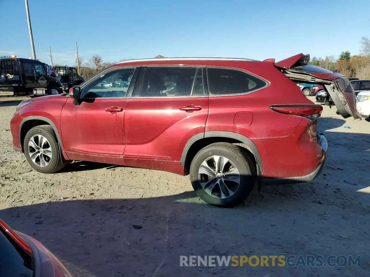 2 Photograph of a damaged car 5TDHZRBH8MS127520 TOYOTA HIGHLANDER 2021