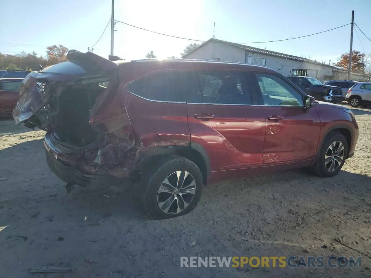 3 Photograph of a damaged car 5TDHZRBH8MS127520 TOYOTA HIGHLANDER 2021