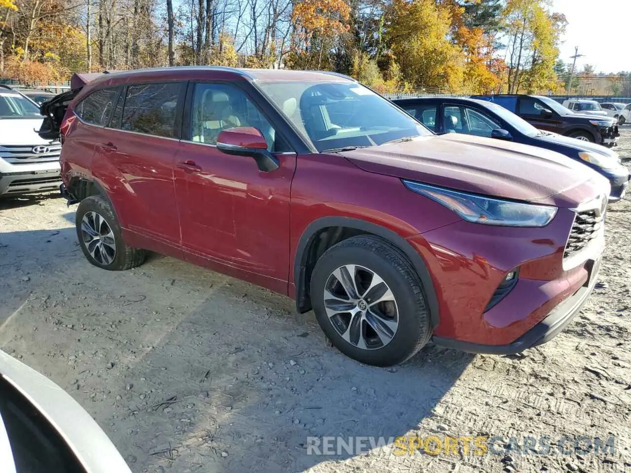 4 Photograph of a damaged car 5TDHZRBH8MS127520 TOYOTA HIGHLANDER 2021