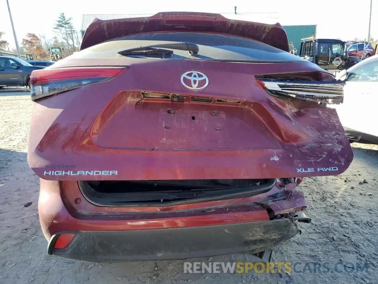6 Photograph of a damaged car 5TDHZRBH8MS127520 TOYOTA HIGHLANDER 2021