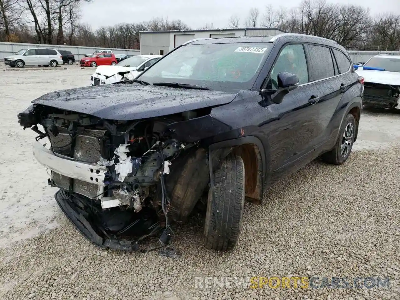 2 Photograph of a damaged car 5TDHZRBH8MS548573 TOYOTA HIGHLANDER 2021