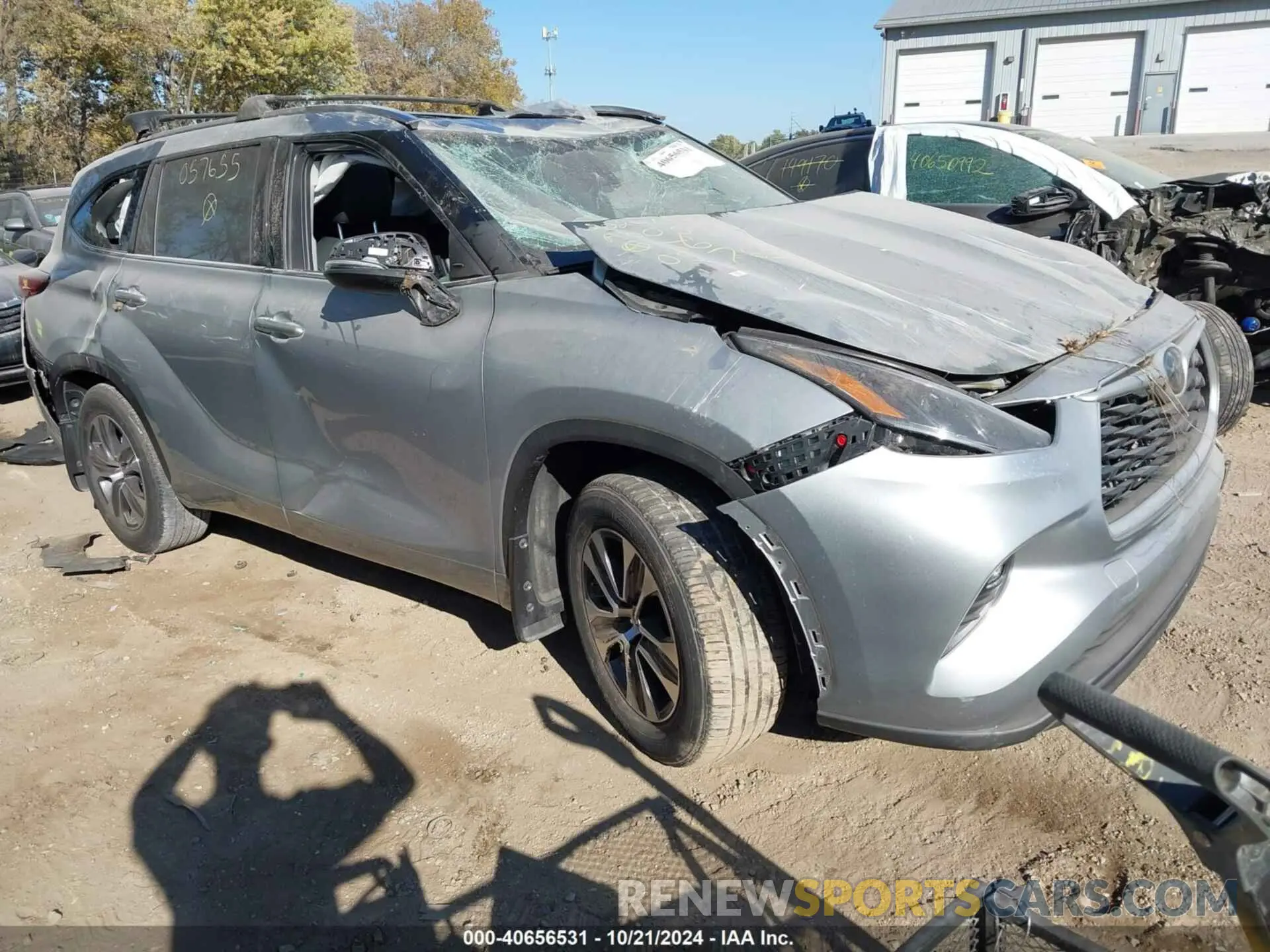 1 Photograph of a damaged car 5TDHZRBH9MS057655 TOYOTA HIGHLANDER 2021
