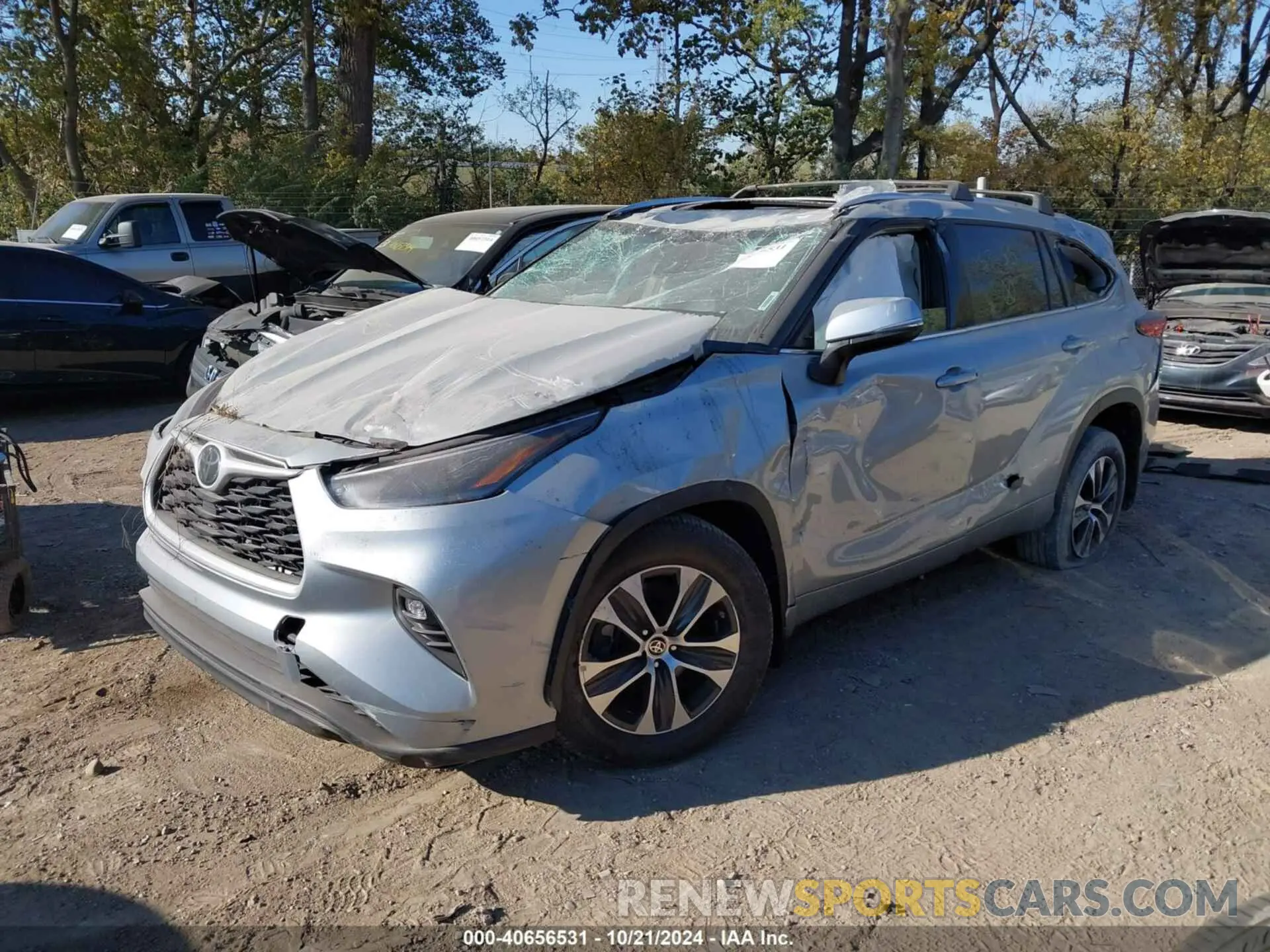 2 Photograph of a damaged car 5TDHZRBH9MS057655 TOYOTA HIGHLANDER 2021