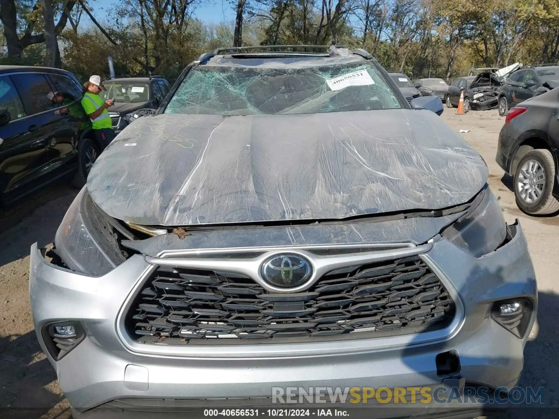 6 Photograph of a damaged car 5TDHZRBH9MS057655 TOYOTA HIGHLANDER 2021