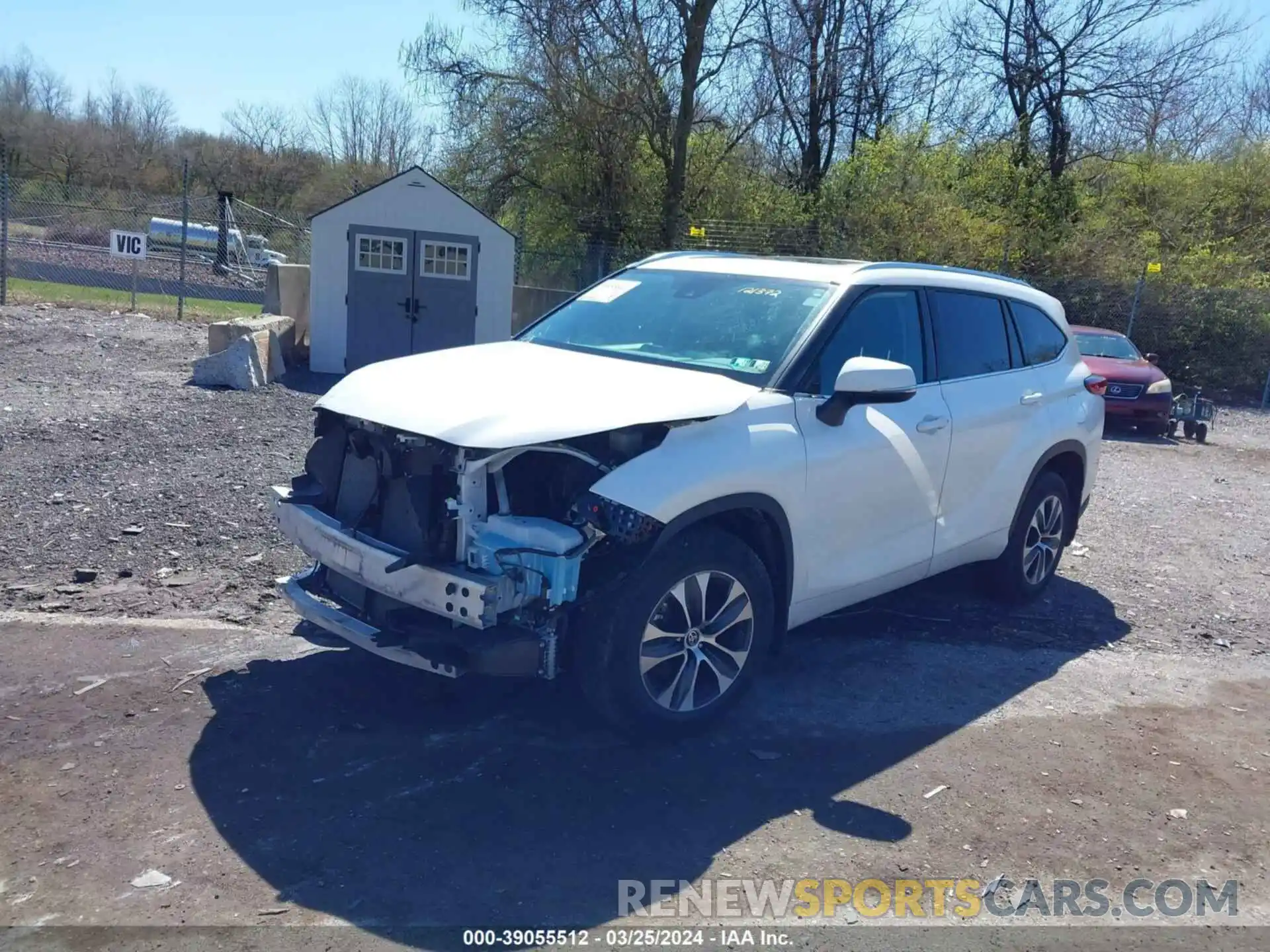 2 Photograph of a damaged car 5TDHZRBH9MS121371 TOYOTA HIGHLANDER 2021