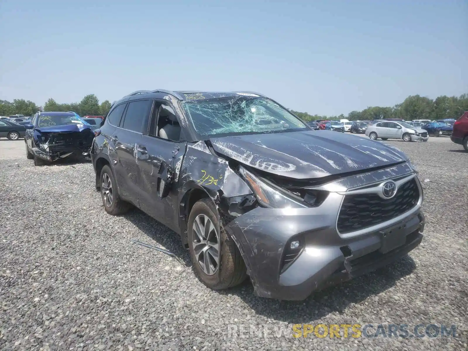 9 Photograph of a damaged car 5TDHZRBH9MS532947 TOYOTA HIGHLANDER 2021