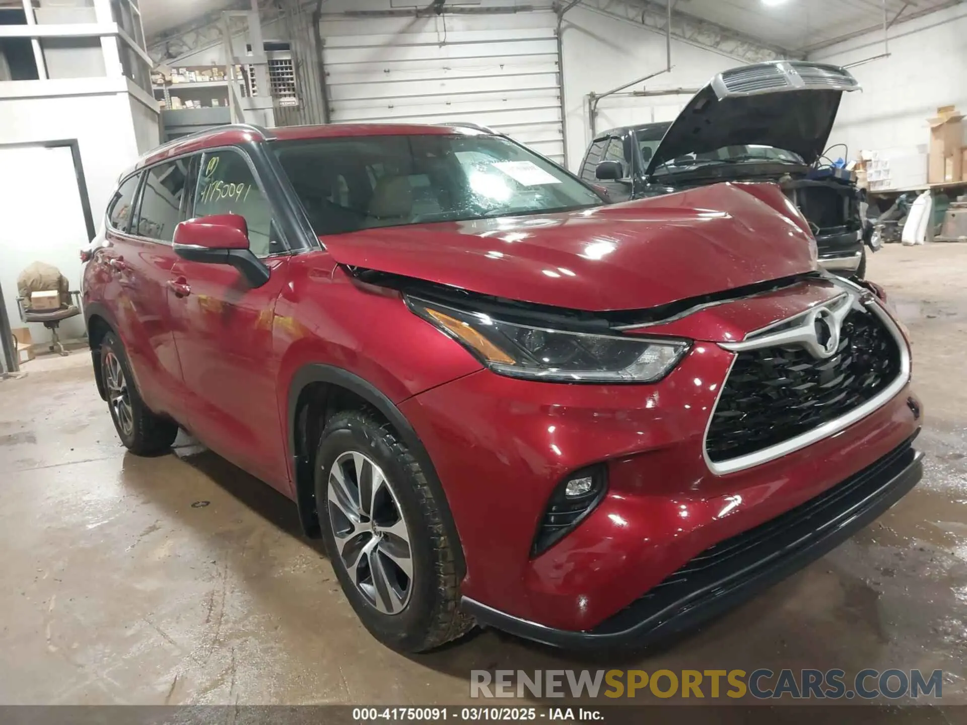 1 Photograph of a damaged car 5TDHZRBHXMS148904 TOYOTA HIGHLANDER 2021