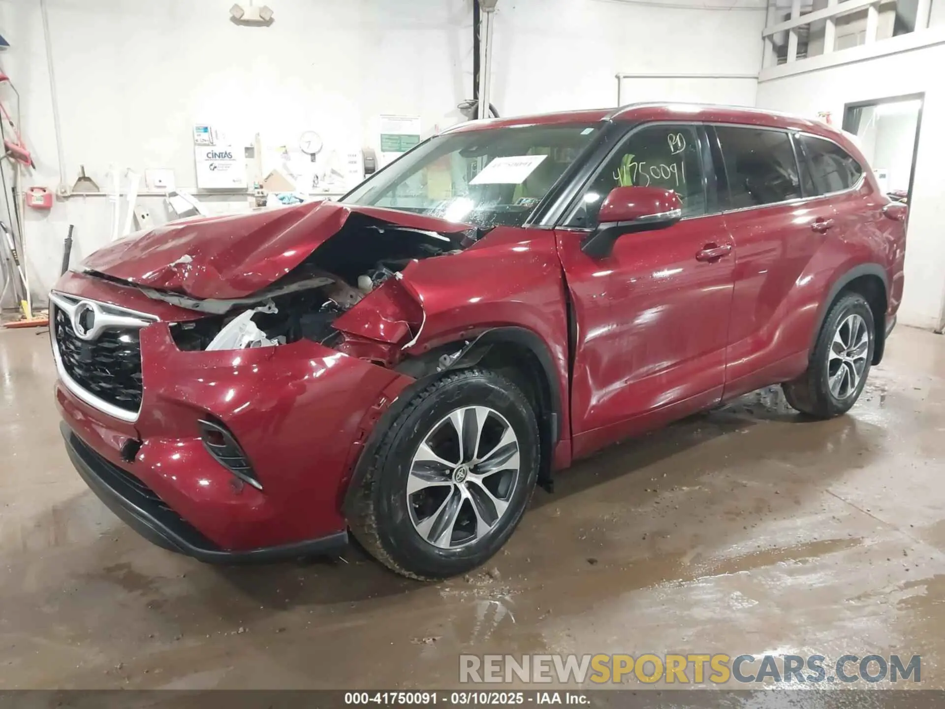 2 Photograph of a damaged car 5TDHZRBHXMS148904 TOYOTA HIGHLANDER 2021
