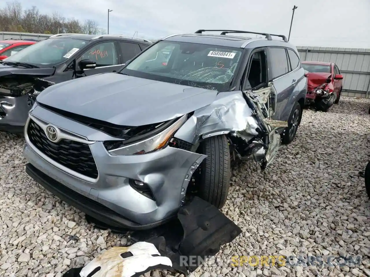 10 Photograph of a damaged car 5TDHZRBHXMS158865 TOYOTA HIGHLANDER 2021