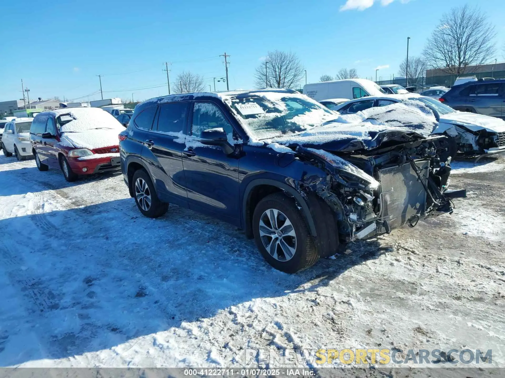 1 Photograph of a damaged car 5TDHZRBHXMS532357 TOYOTA HIGHLANDER 2021