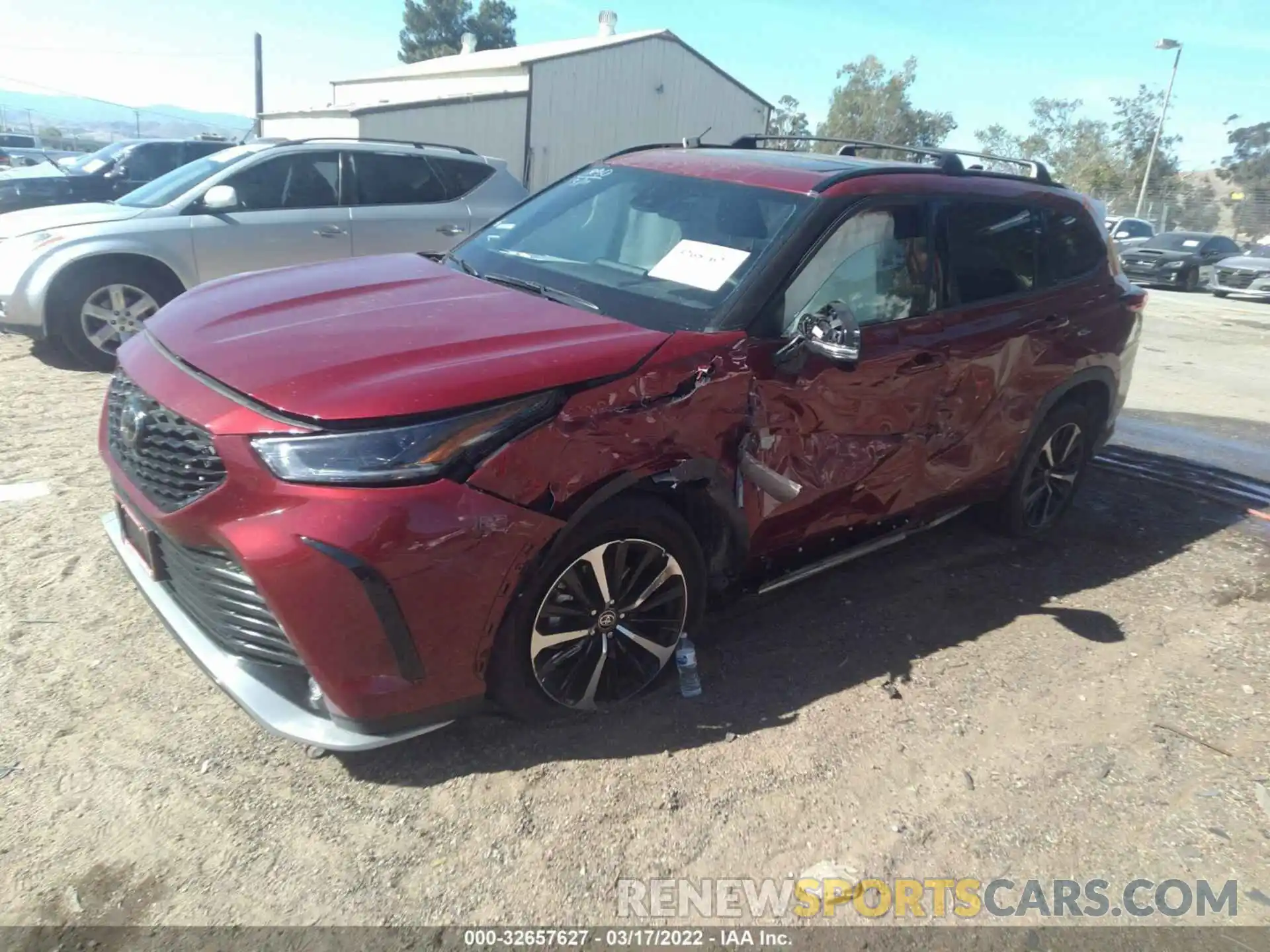 2 Photograph of a damaged car 5TDJZRAH3MS078648 TOYOTA HIGHLANDER 2021