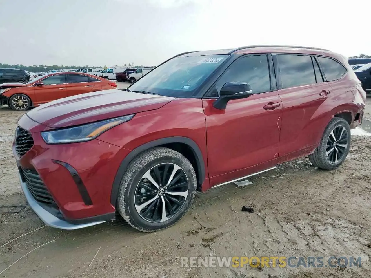 1 Photograph of a damaged car 5TDJZRAH6MS053405 TOYOTA HIGHLANDER 2021