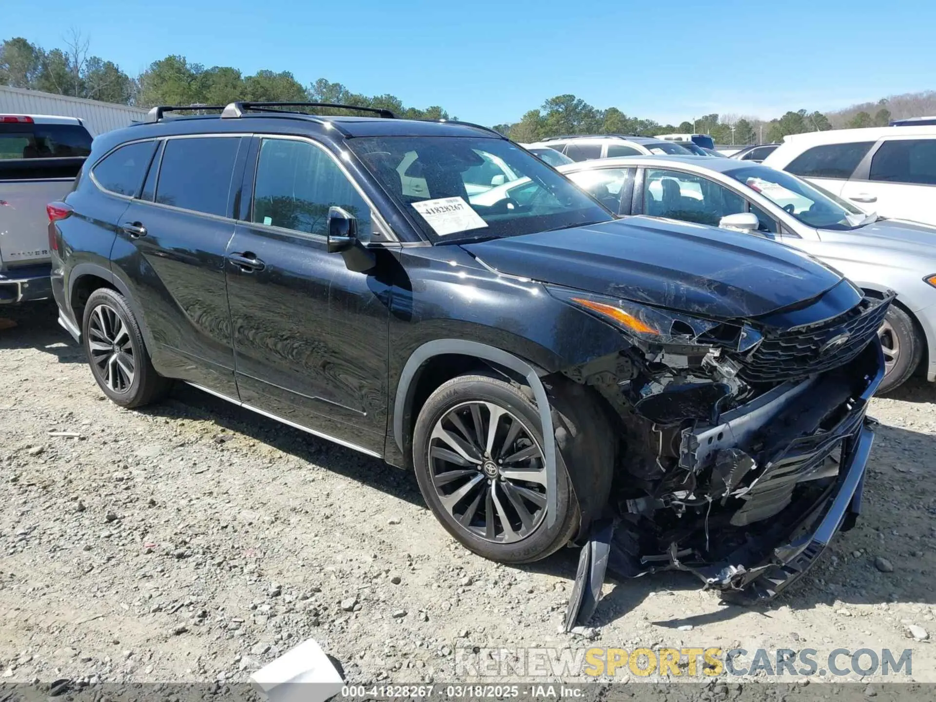 1 Photograph of a damaged car 5TDJZRAH7MS031865 TOYOTA HIGHLANDER 2021
