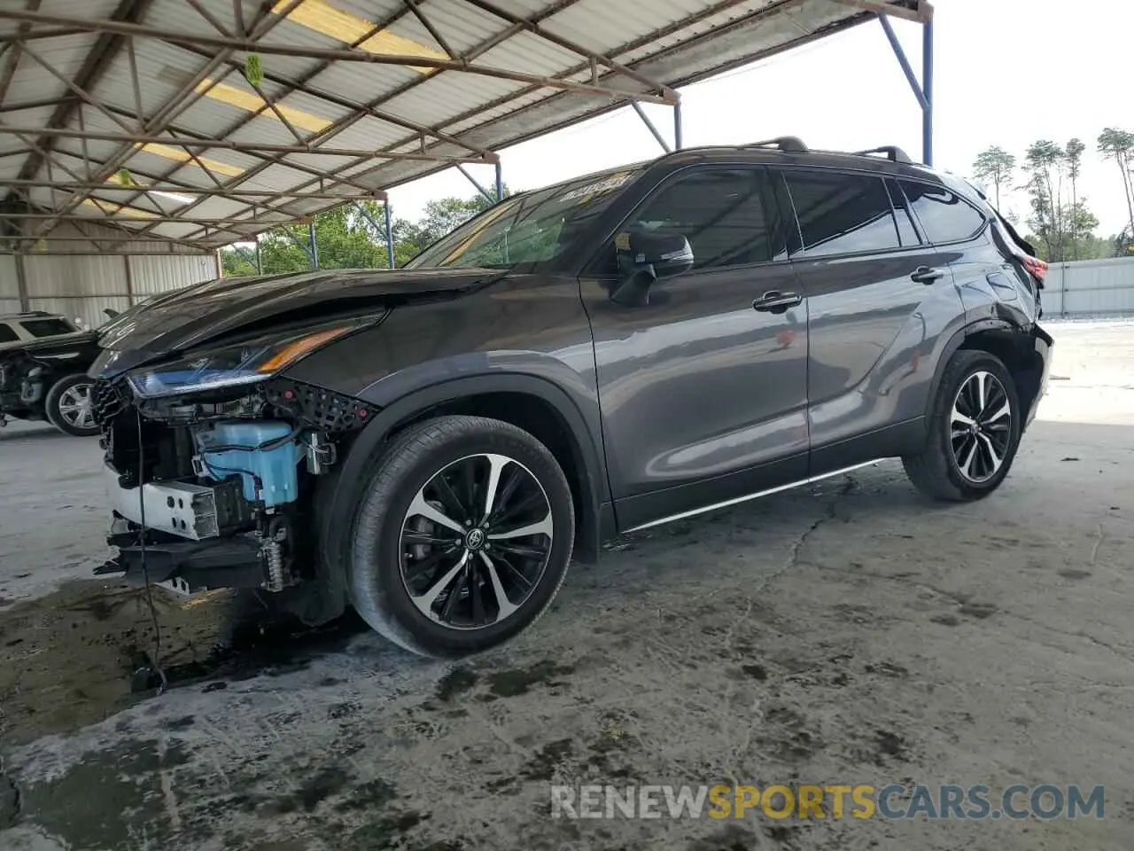 1 Photograph of a damaged car 5TDJZRAH7MS088566 TOYOTA HIGHLANDER 2021