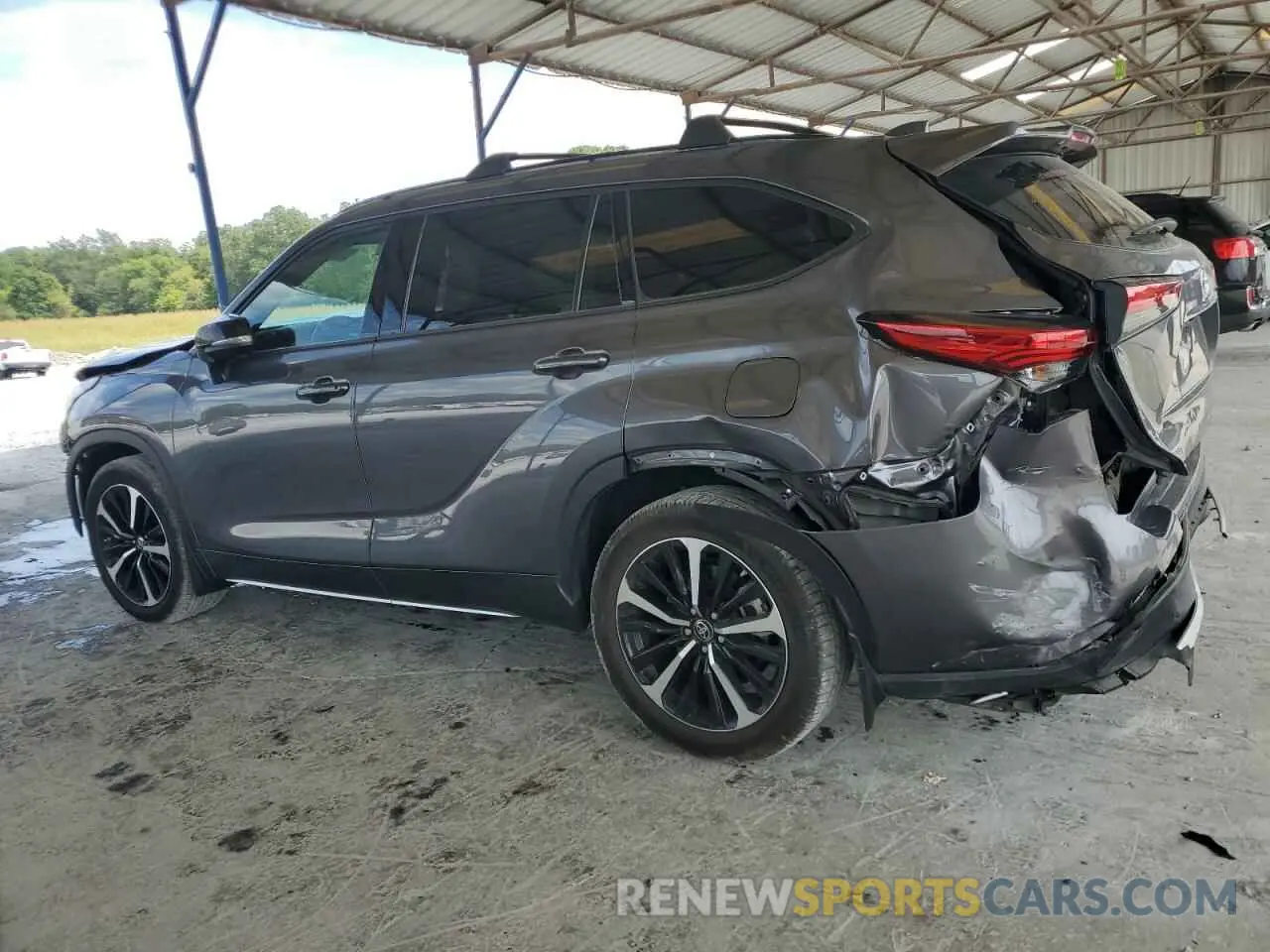 2 Photograph of a damaged car 5TDJZRAH7MS088566 TOYOTA HIGHLANDER 2021