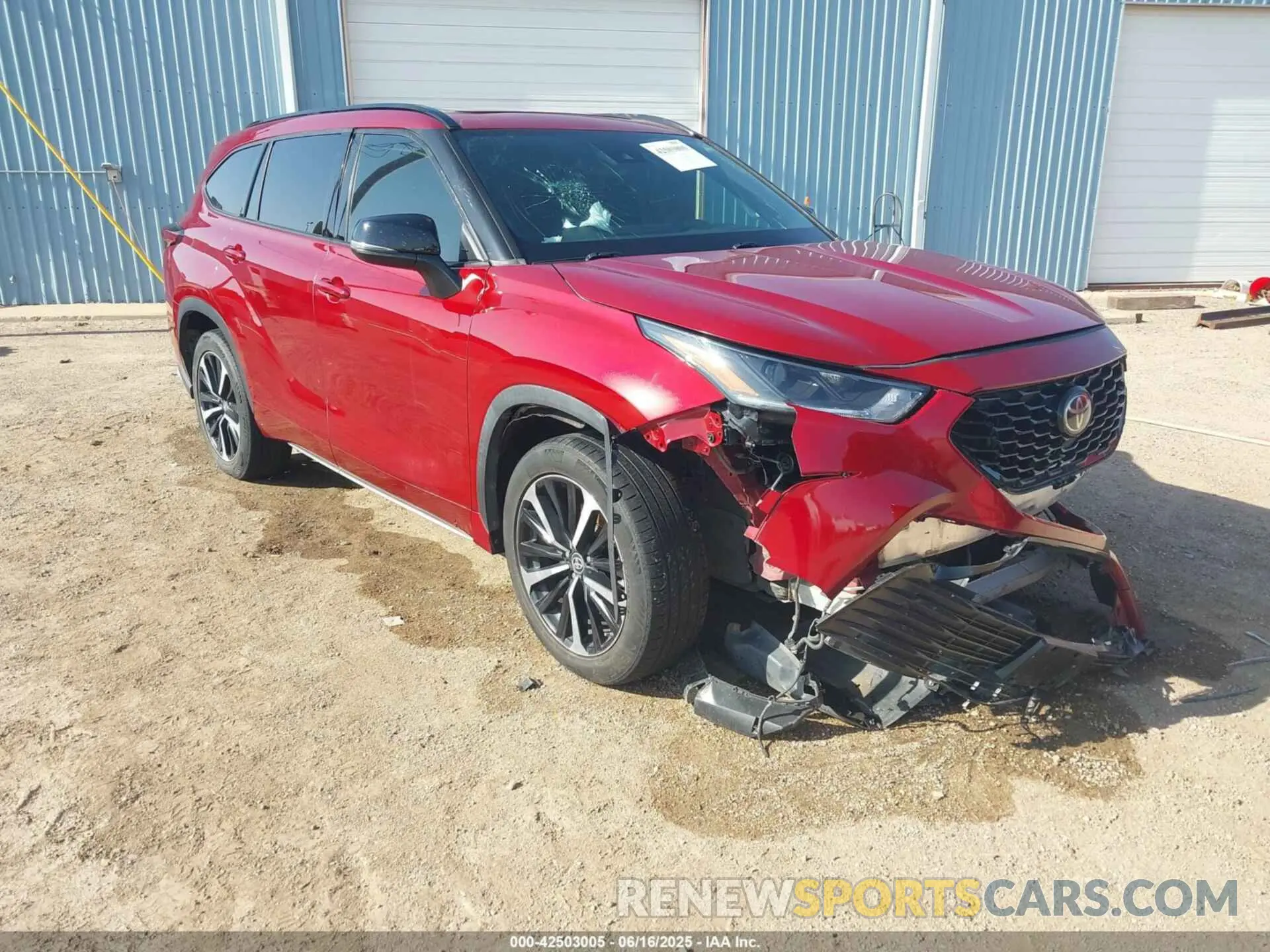 1 Photograph of a damaged car 5TDJZRBH0MS062146 TOYOTA HIGHLANDER 2021