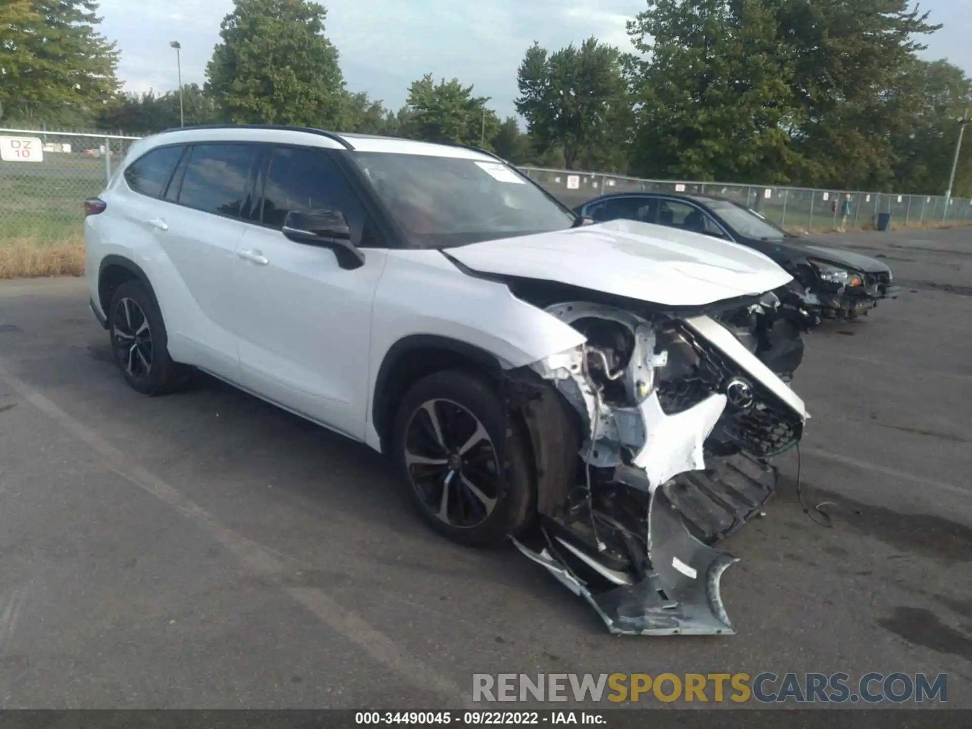 1 Photograph of a damaged car 5TDJZRBH0MS120594 TOYOTA HIGHLANDER 2021