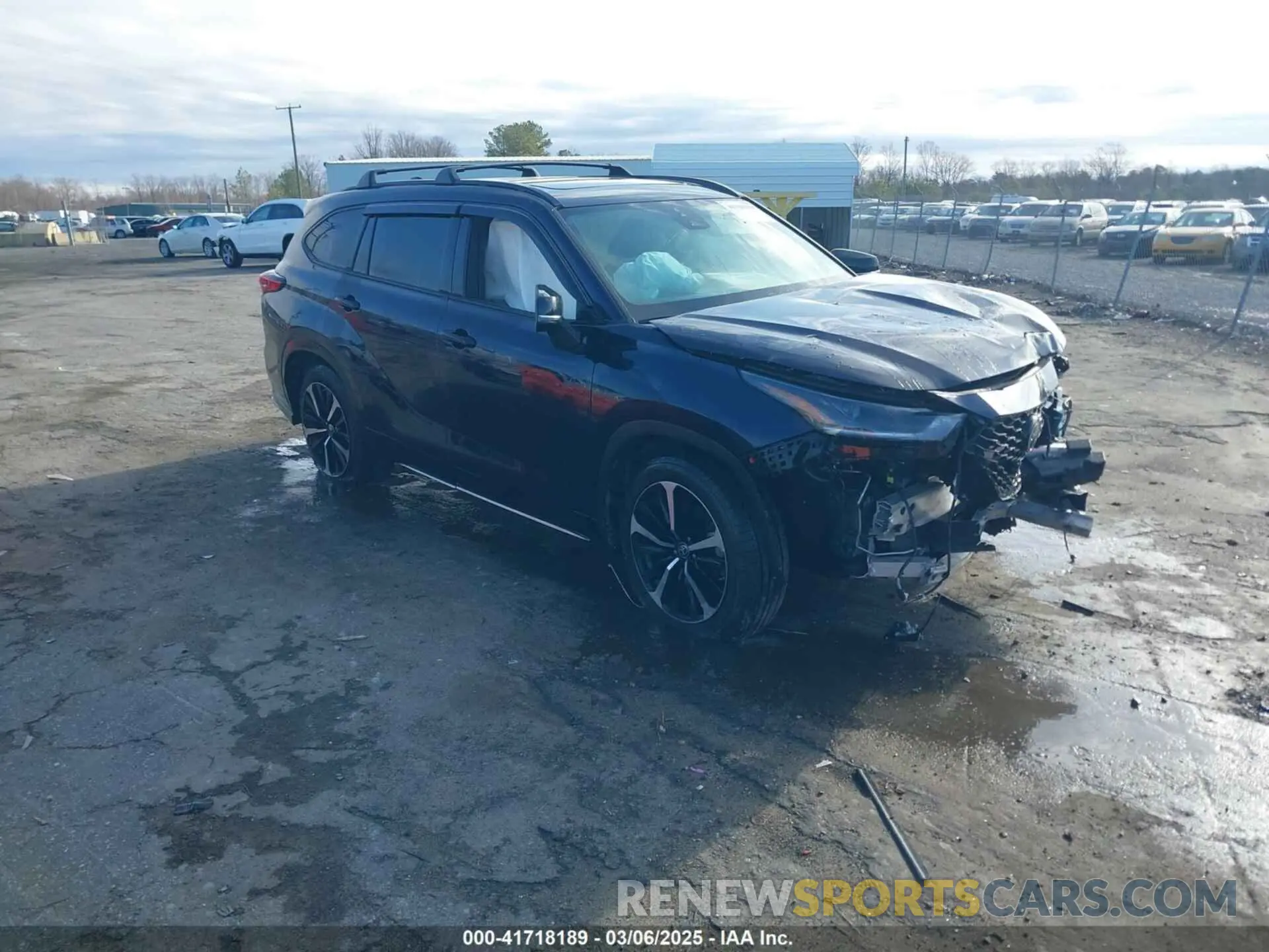 1 Photograph of a damaged car 5TDJZRBH0MS121857 TOYOTA HIGHLANDER 2021