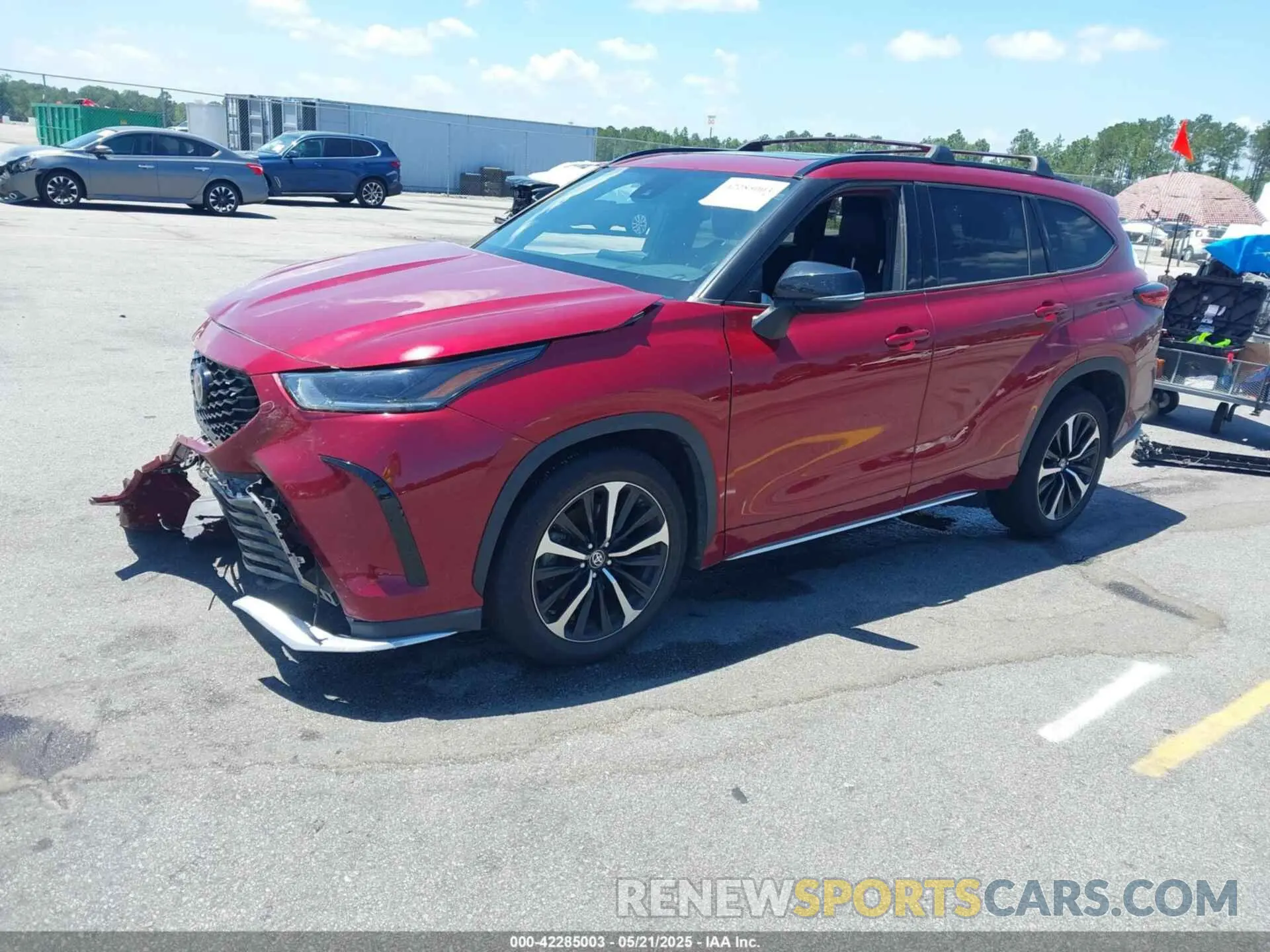 2 Photograph of a damaged car 5TDJZRBH0MS129571 TOYOTA HIGHLANDER 2021