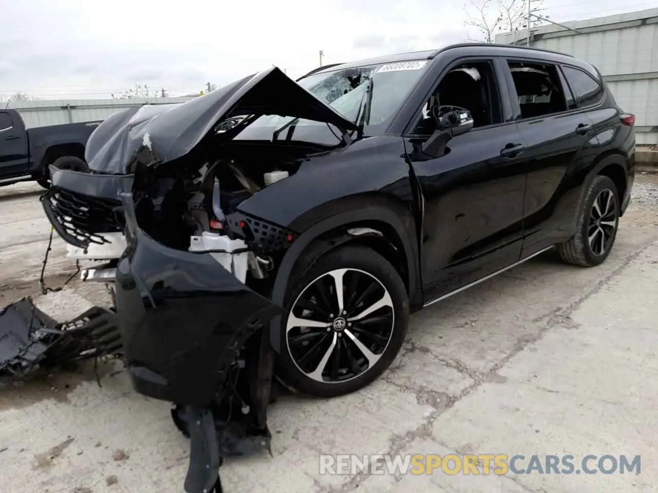 2 Photograph of a damaged car 5TDJZRBH1MS057652 TOYOTA HIGHLANDER 2021