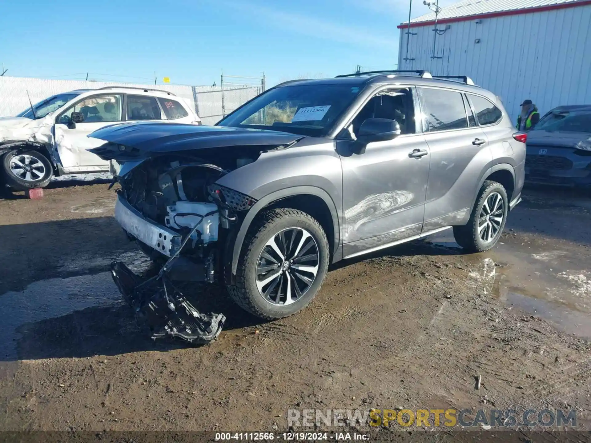 2 Photograph of a damaged car 5TDJZRBH1MS090893 TOYOTA HIGHLANDER 2021