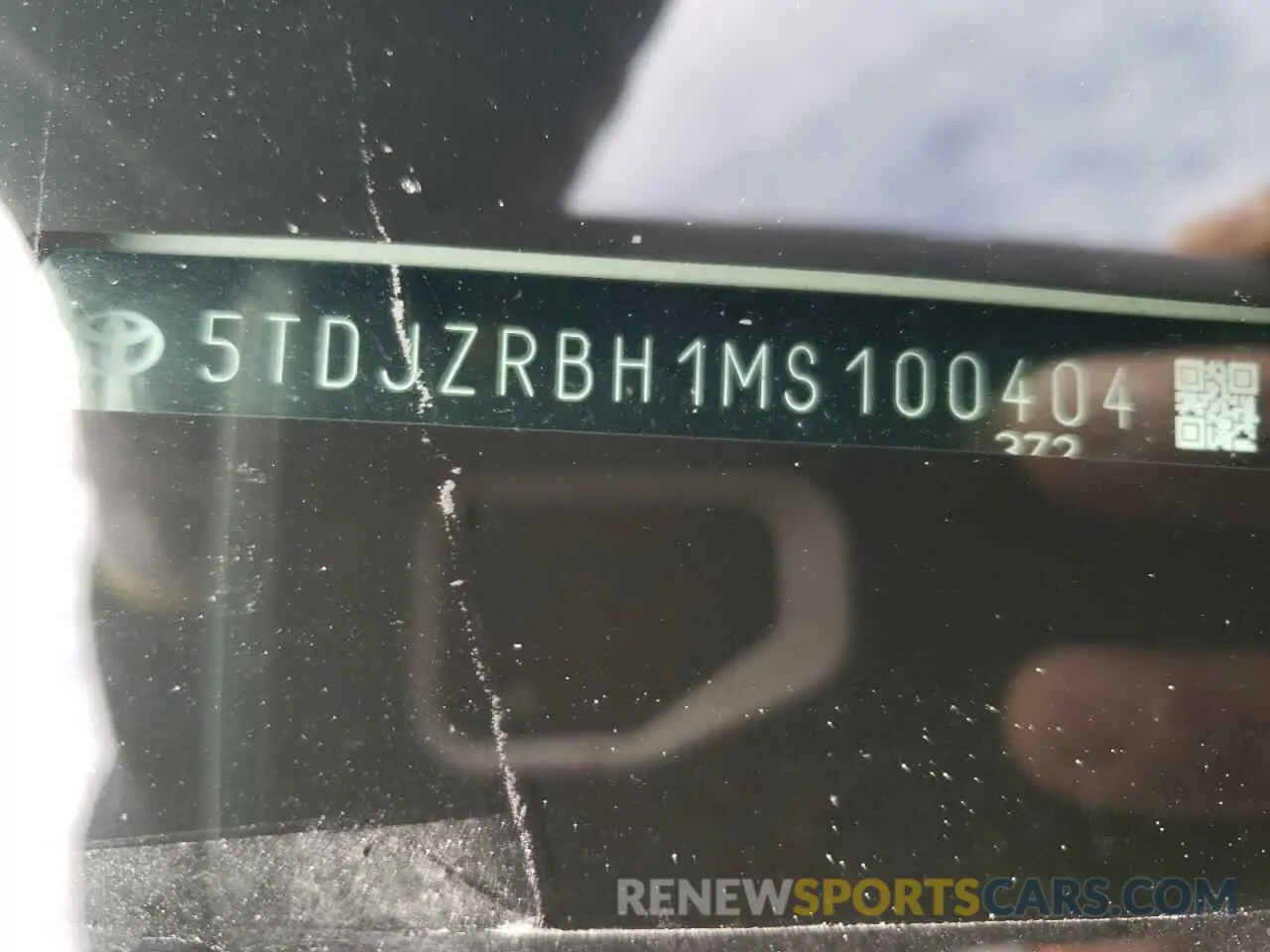 13 Photograph of a damaged car 5TDJZRBH1MS100404 TOYOTA HIGHLANDER 2021