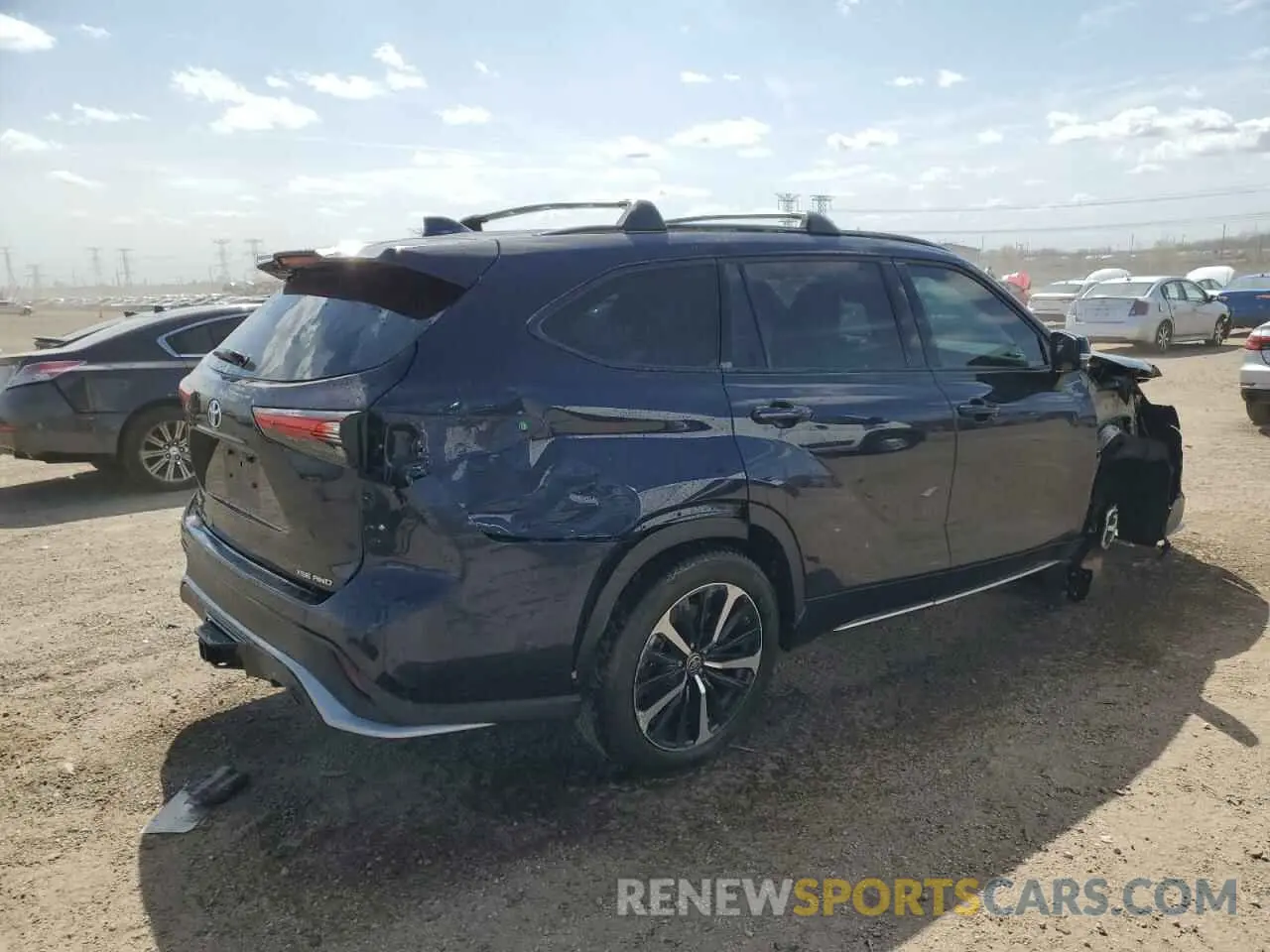 3 Photograph of a damaged car 5TDJZRBH2MS110245 TOYOTA HIGHLANDER 2021