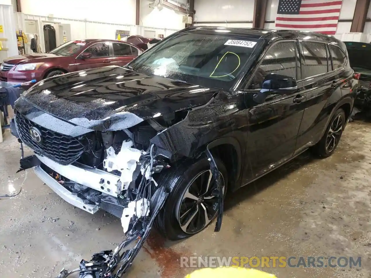 2 Photograph of a damaged car 5TDJZRBH3MS059208 TOYOTA HIGHLANDER 2021