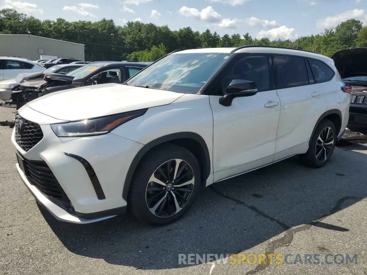 1 Photograph of a damaged car 5TDJZRBH3MS076087 TOYOTA HIGHLANDER 2021