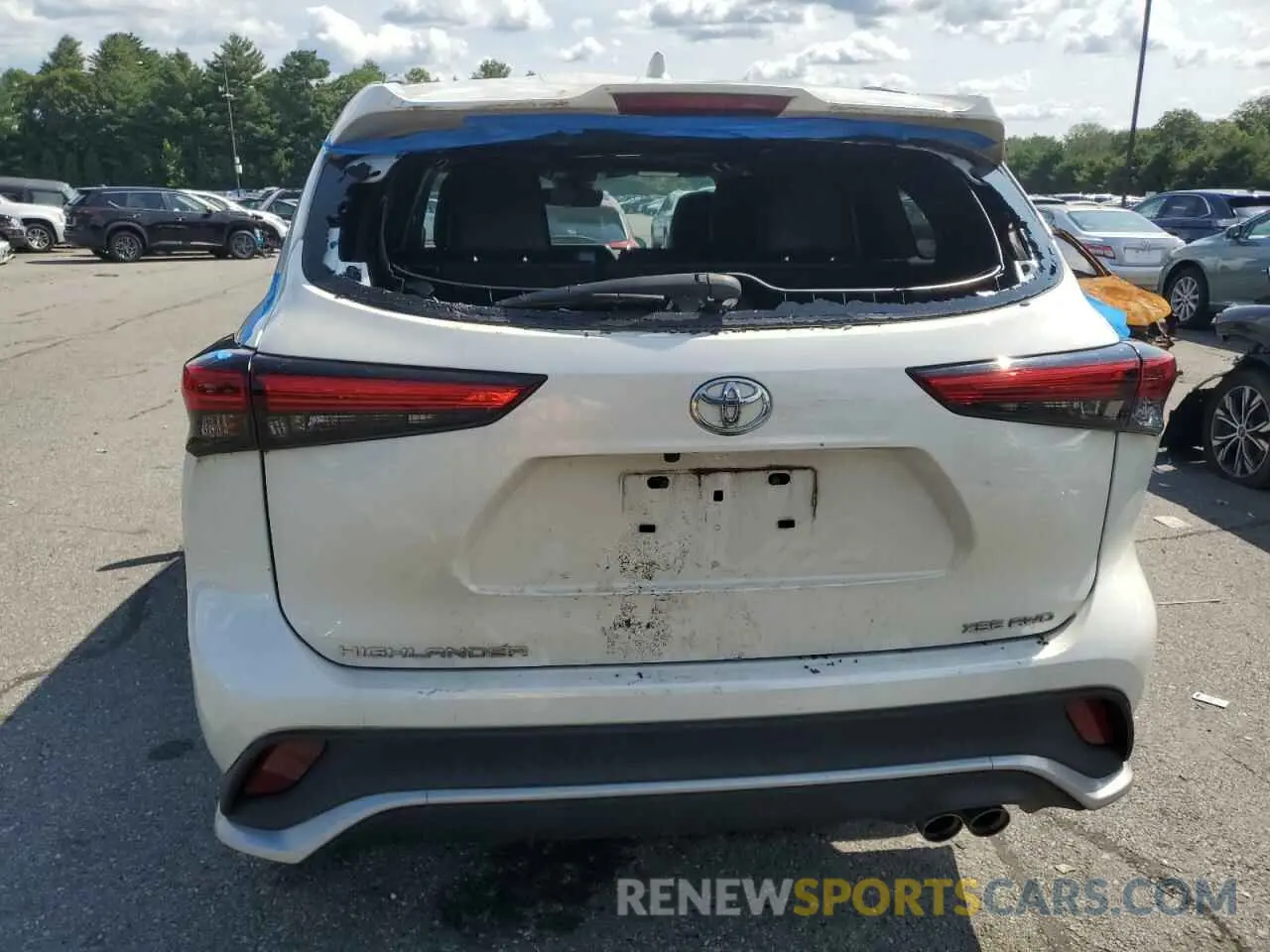 6 Photograph of a damaged car 5TDJZRBH3MS076087 TOYOTA HIGHLANDER 2021