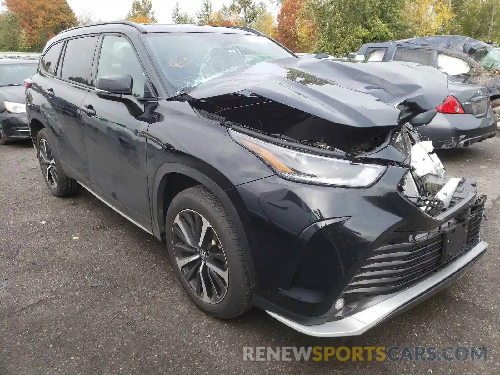 1 Photograph of a damaged car 5TDJZRBH3MS143397 TOYOTA HIGHLANDER 2021