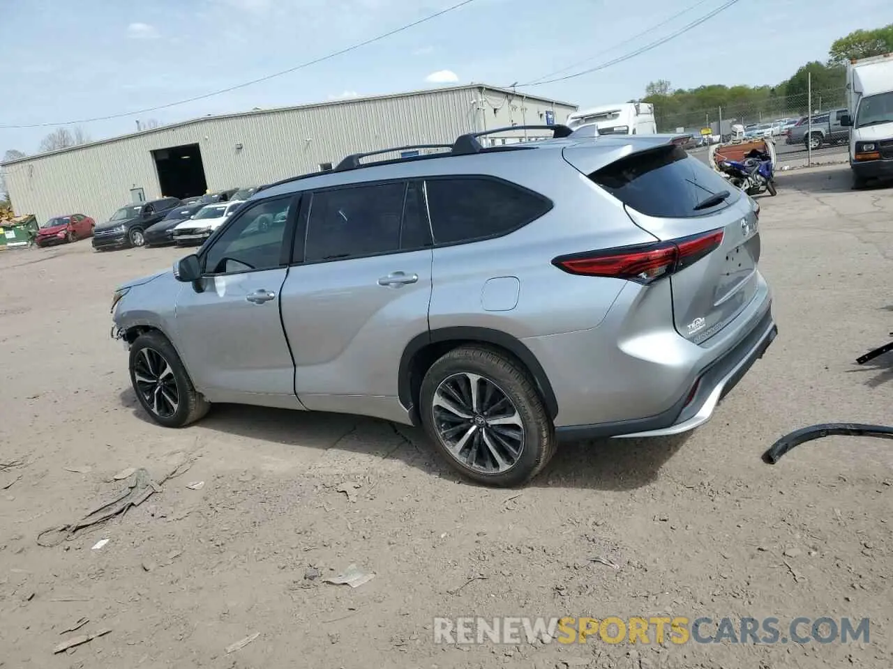 2 Photograph of a damaged car 5TDJZRBH4MS137835 TOYOTA HIGHLANDER 2021