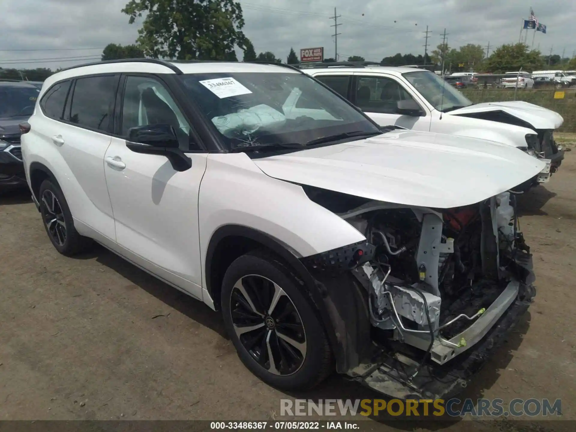 1 Photograph of a damaged car 5TDJZRBH5MS069108 TOYOTA HIGHLANDER 2021