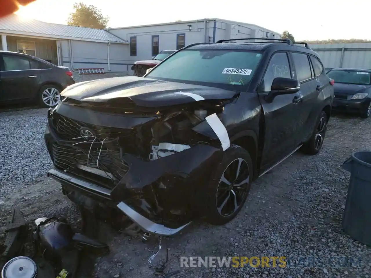 2 Photograph of a damaged car 5TDJZRBH5MS078200 TOYOTA HIGHLANDER 2021