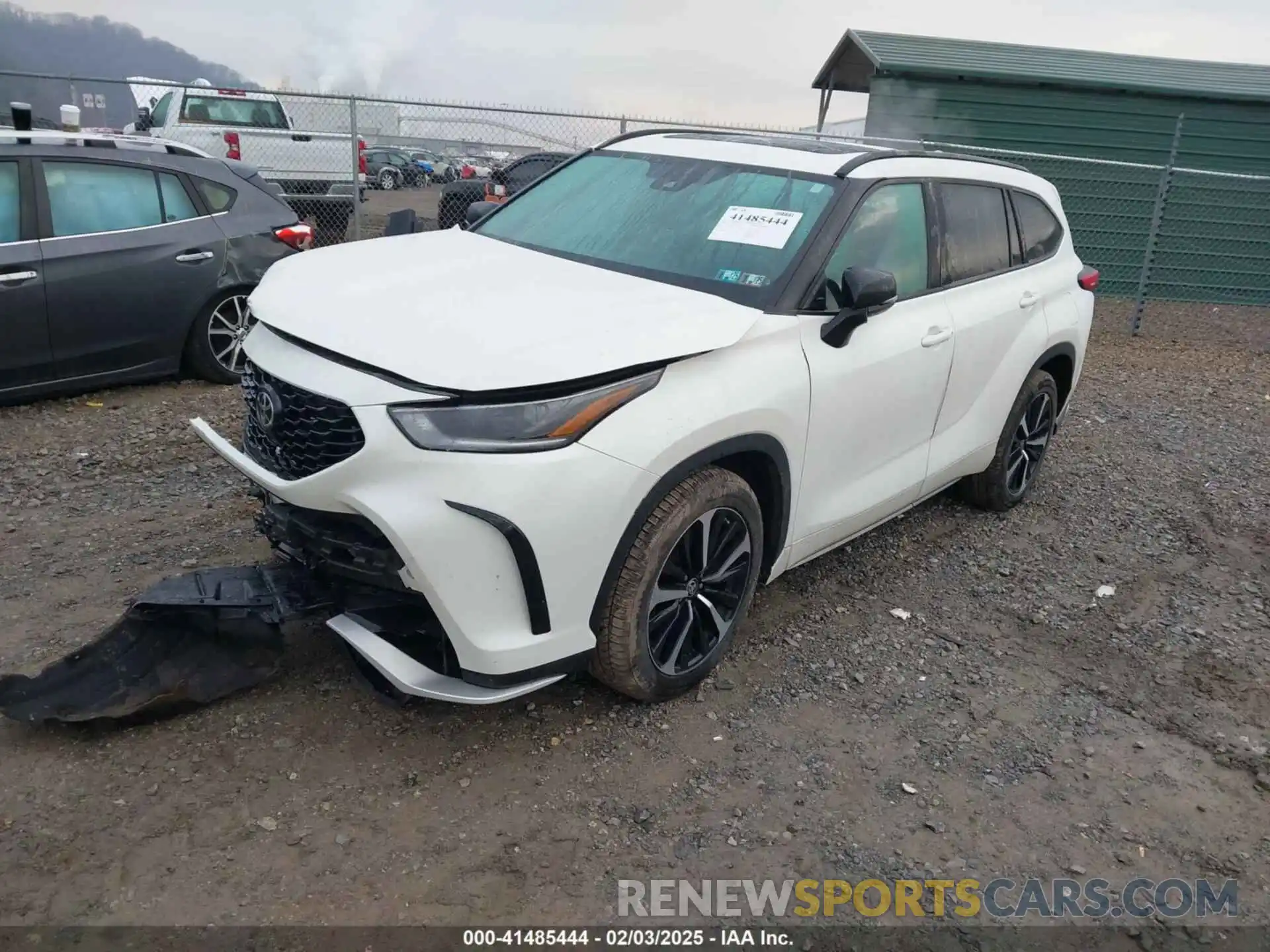 2 Photograph of a damaged car 5TDJZRBH5MS096762 TOYOTA HIGHLANDER 2021